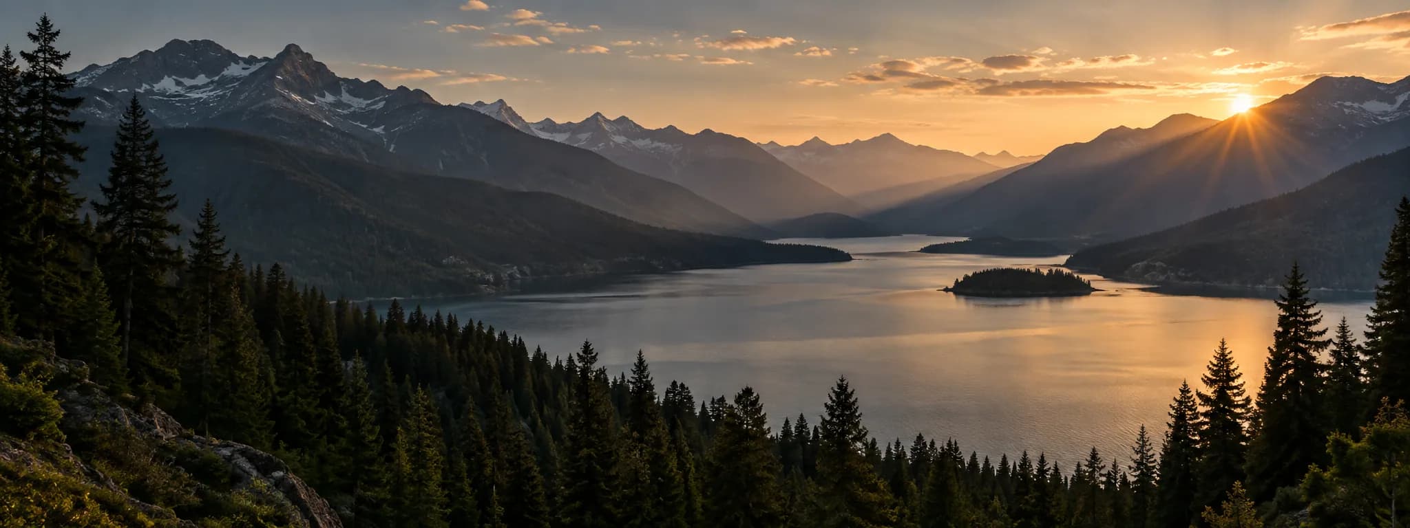 Amanecer en las montañas